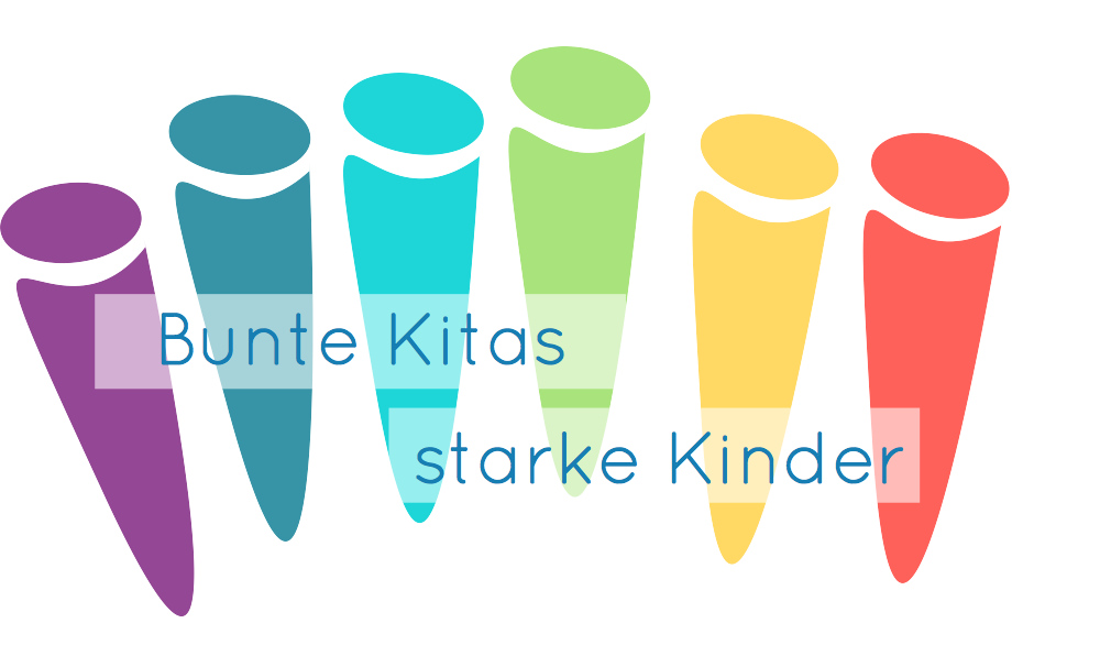 Logo des Projektes Bunte Kitas - starke Kinder
